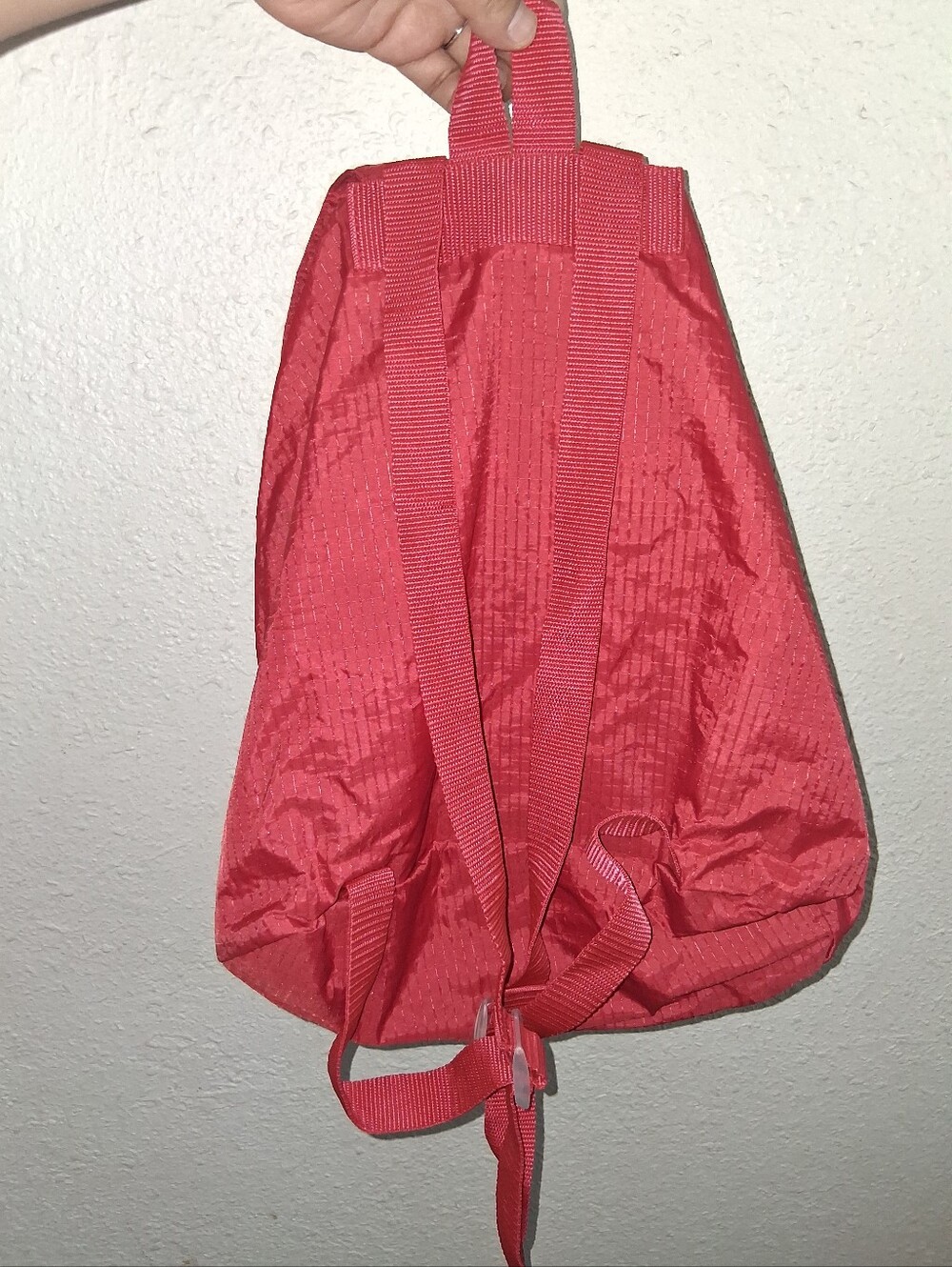 Baggallini Red Convert Drawstring Backpack - Picture 3 of 8